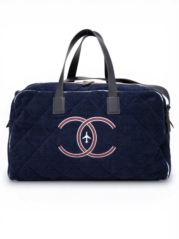 Sac de voyage Chanel Airlines éponge avec ses accessoires
