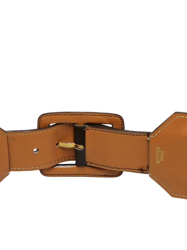 Large Ceinture Hermès marron 1992