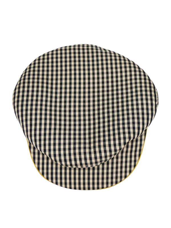 Casquette Hermès T57 Opéra  vichy bleu marine P/E 2007