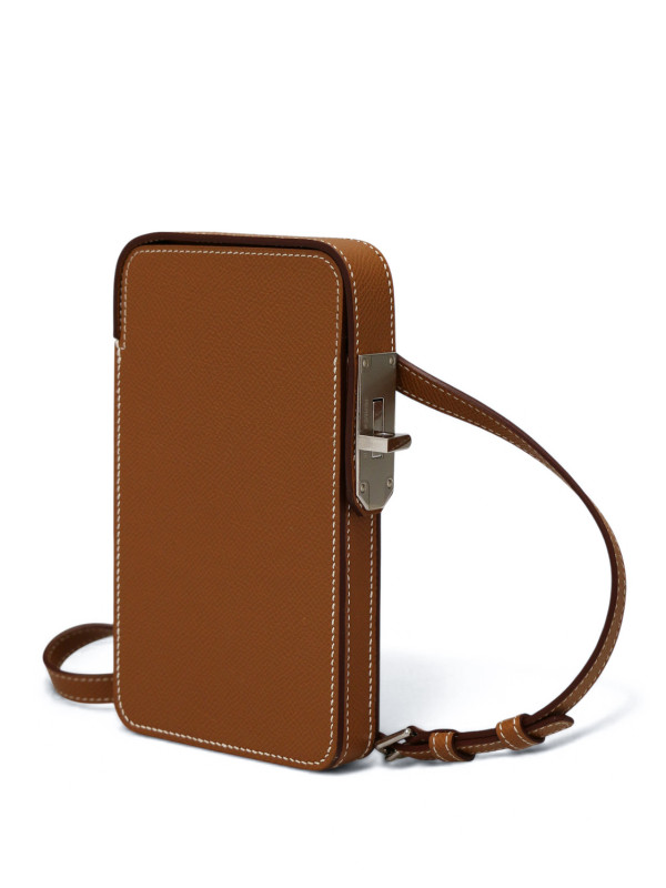 Coque de téléphone Hac a Box Hermès epsom gold