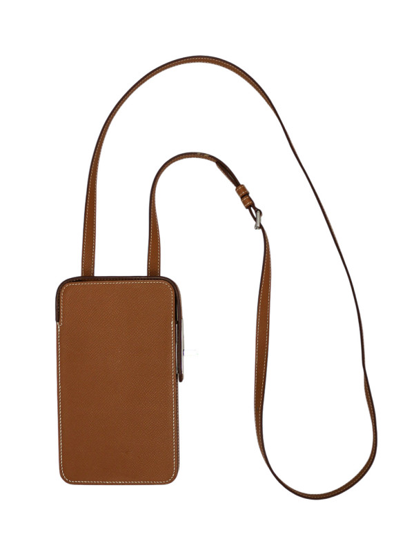 Coque de téléphone Hac a Box Hermès epsom gold