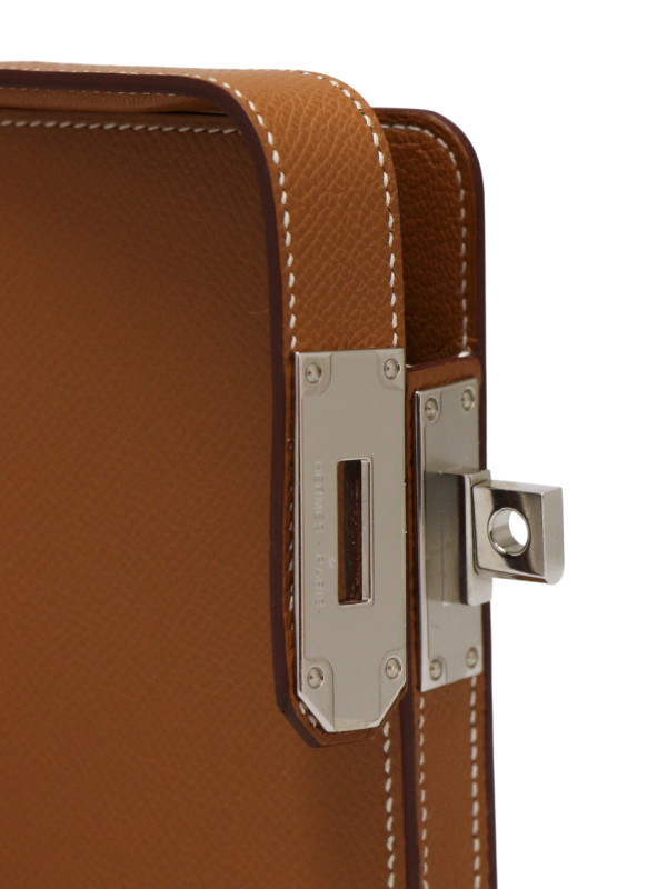 Coque de téléphone Hac a Box Hermès epsom gold