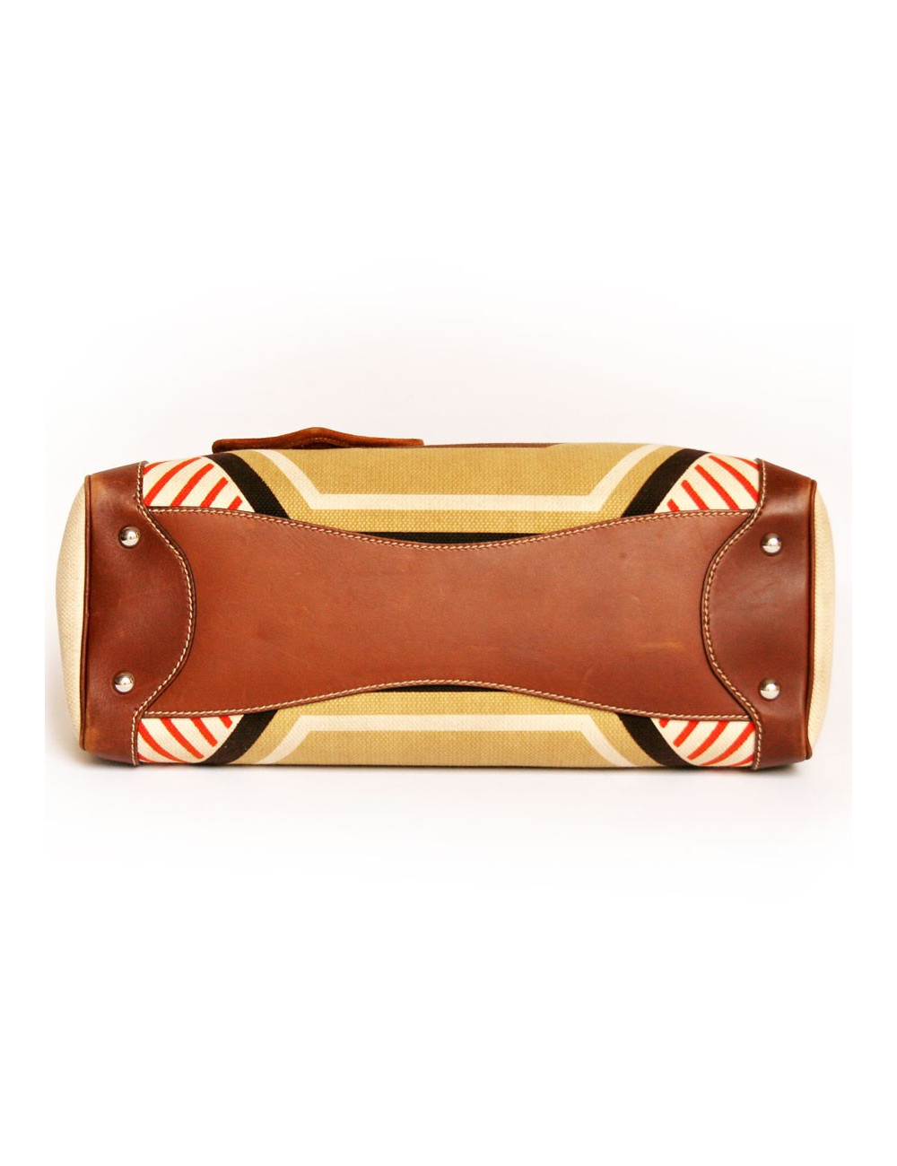 Sac MIU MIU toile et cuir