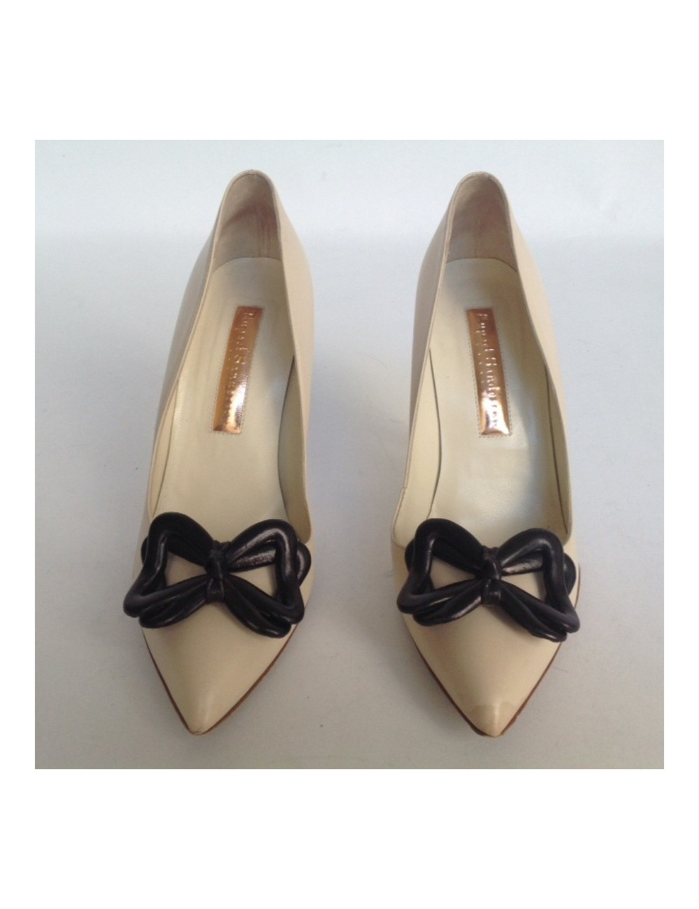 Escarpins RUPERT SANDERSON T39 cuir beige