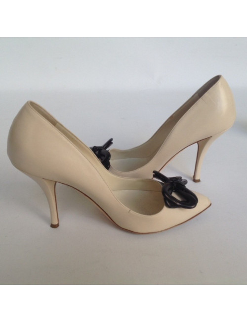 Escarpins RUPERT SANDERSON T39 cuir beige