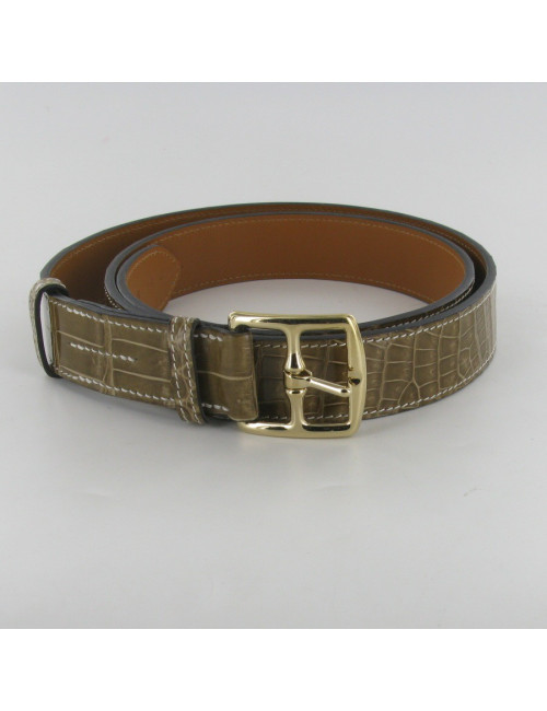 Crocodile Porosus HERMES belt