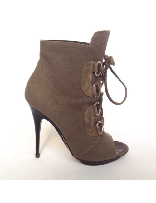 Sandales hautes GIUSEPPE ZANOTTI T38 vert kaki 