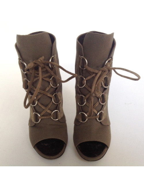 Sandales hautes GIUSEPPE ZANOTTI vert kaki T38