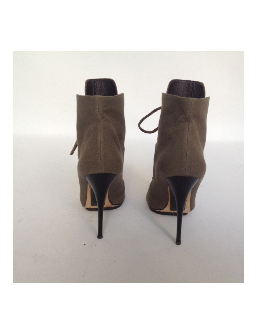 Sandales hautes GIUSEPPE ZANOTTI T38 vert kaki 