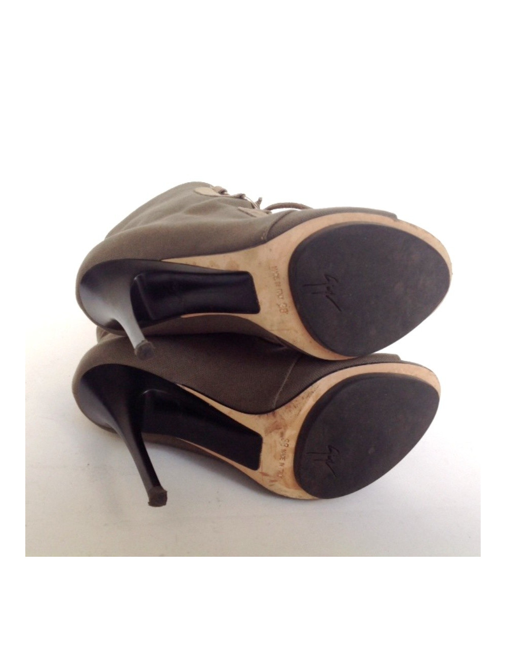 Sandales hautes GIUSEPPE ZANOTTI T38 vert kaki 