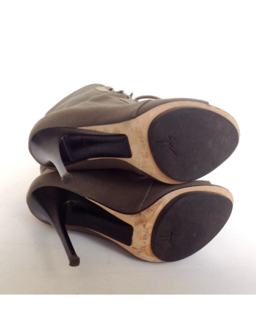 Sandales hautes GIUSEPPE ZANOTTI T38 vert kaki 