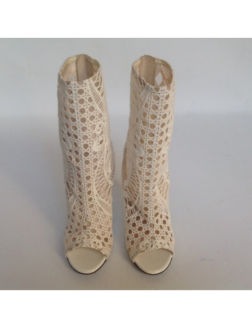 Bottines hautes  BALMAIN T39   dentelle