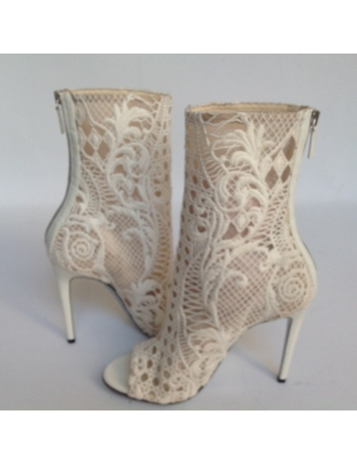 Bottines hautes  BALMAIN T39   dentelle