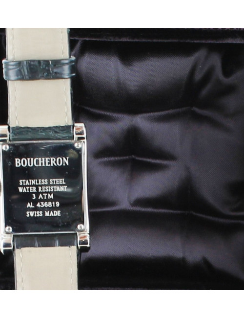 Montre "REFLET" BOUCHERON acier diamants