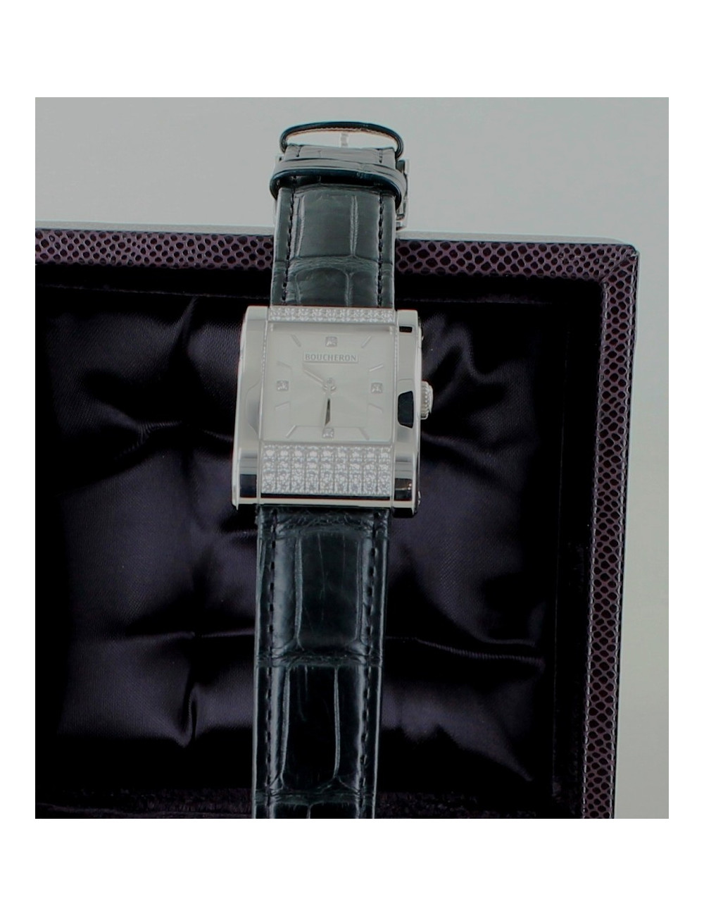 Montre "REFLET" BOUCHERON acier diamants