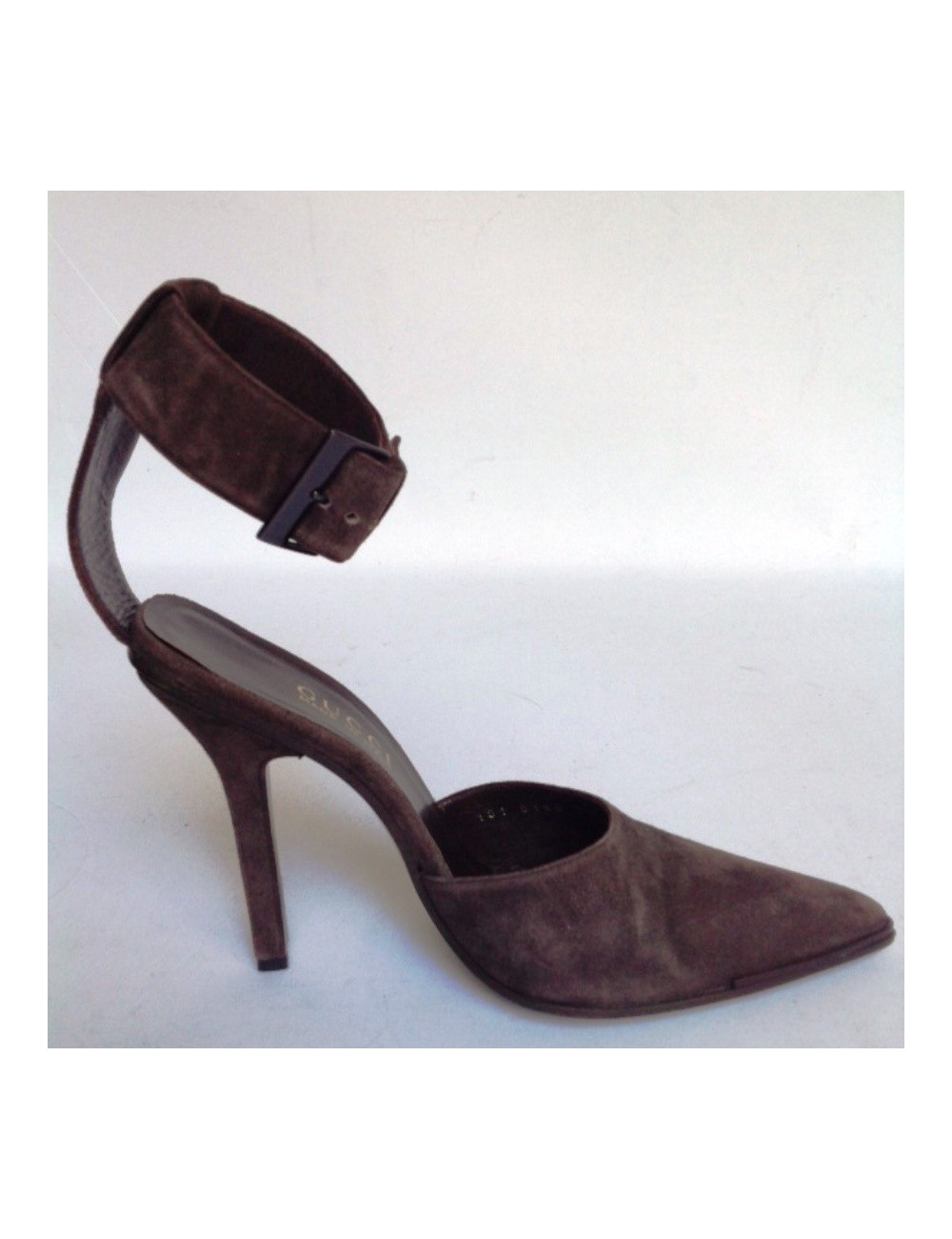 Sandales hautes GUCCI T39C daim marron