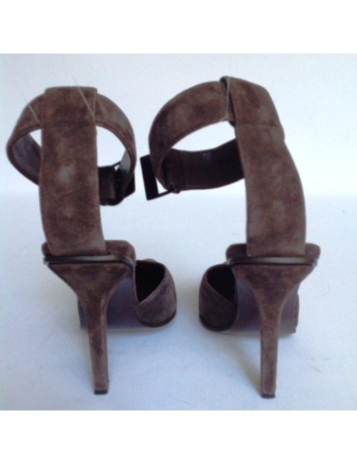 Sandales hautes GUCCI T39C daim marron