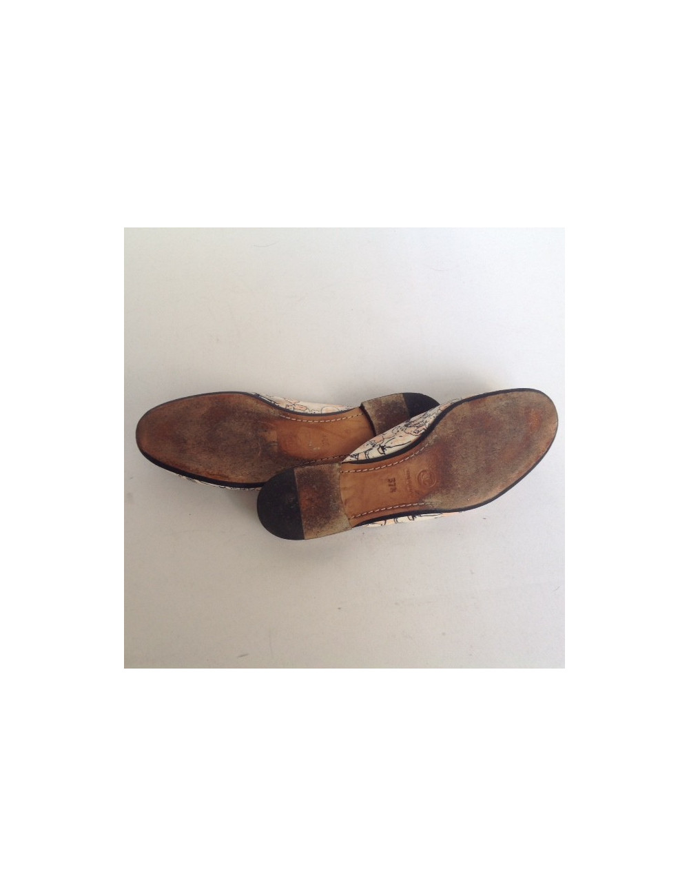 Sandales plates CHANEL T37.5 