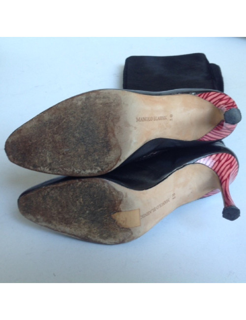bottes MANOLO BLAHNICK T 38 poulain
