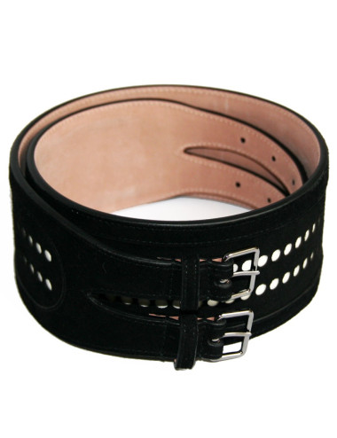 Ceinture ALAIA en veau velours noir