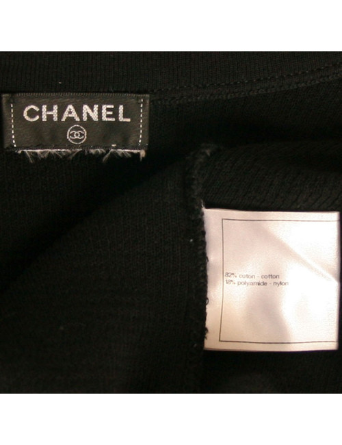 Robe CHANEL coton noir