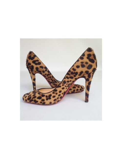 Escarpins léopard CHRISTIAN LOUBOUTIN T38