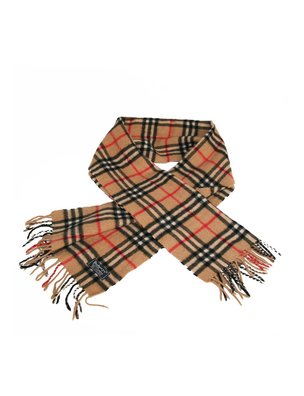 Echarpe cachemire tartan BURBERRY