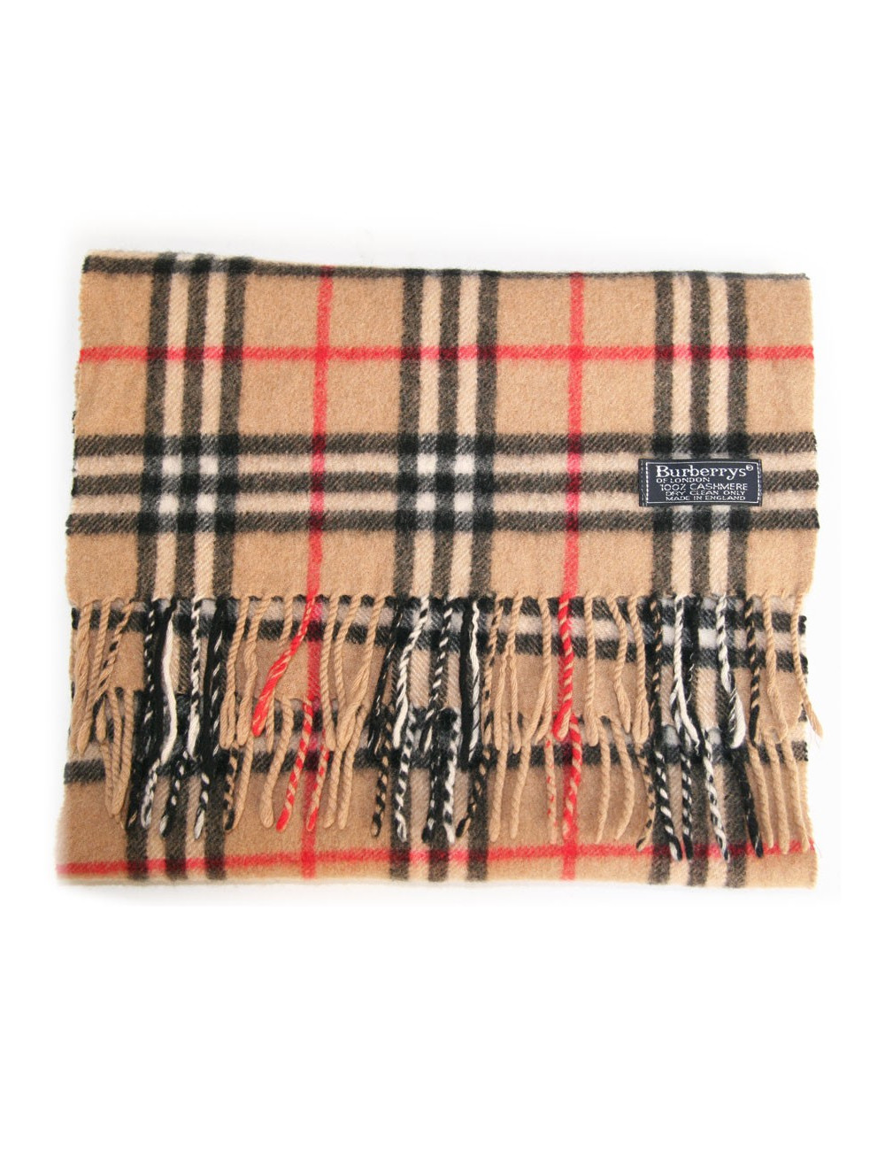 Echarpe cachemire tartan BURBERRY