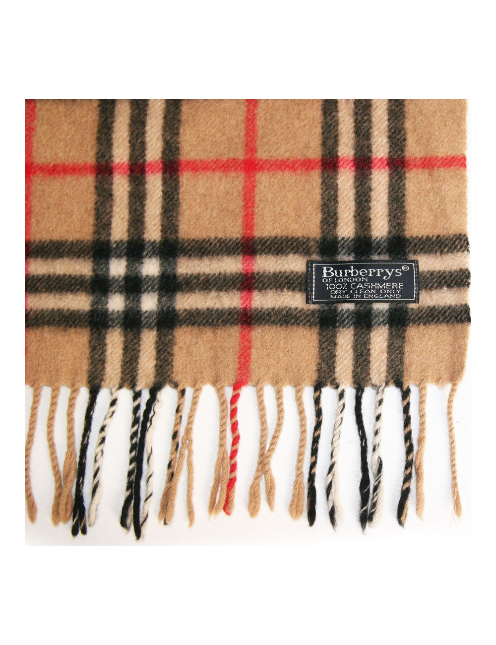 Echarpe cachemire tartan BURBERRY