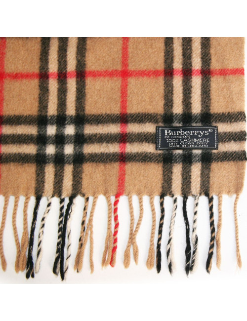 Echarpe cachemire tartan BURBERRY