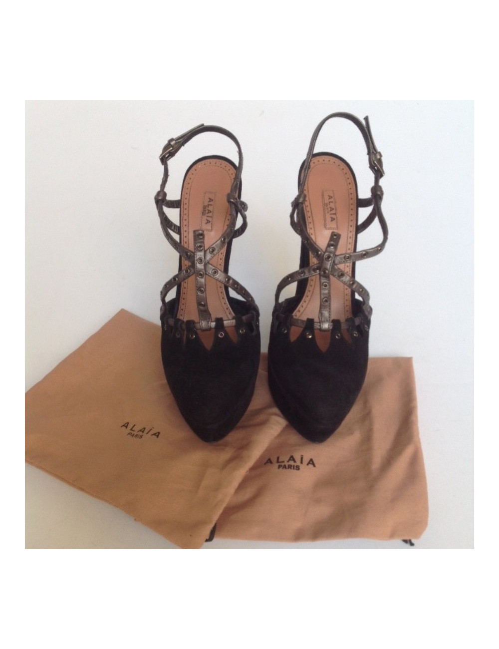 Sandales hautes ALAIA T39 