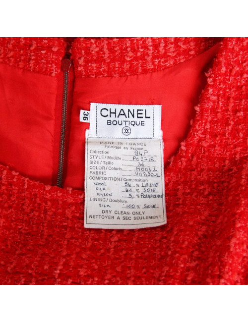 Robe orange Chanel T36
