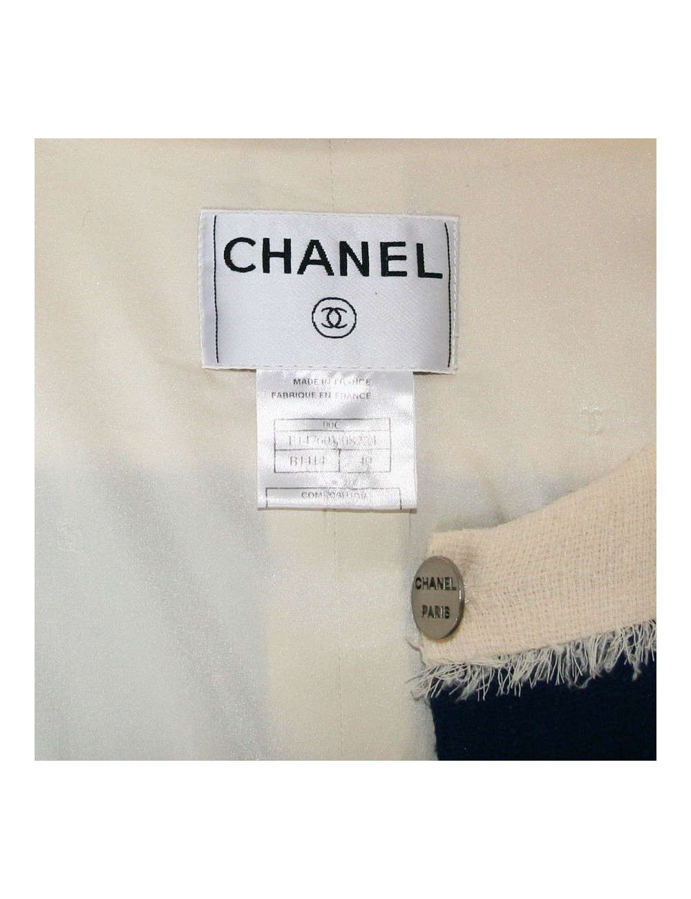 Veste Chanel col CC