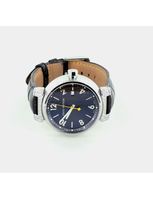 Montre LOUIS VUITTON tambour acier argent