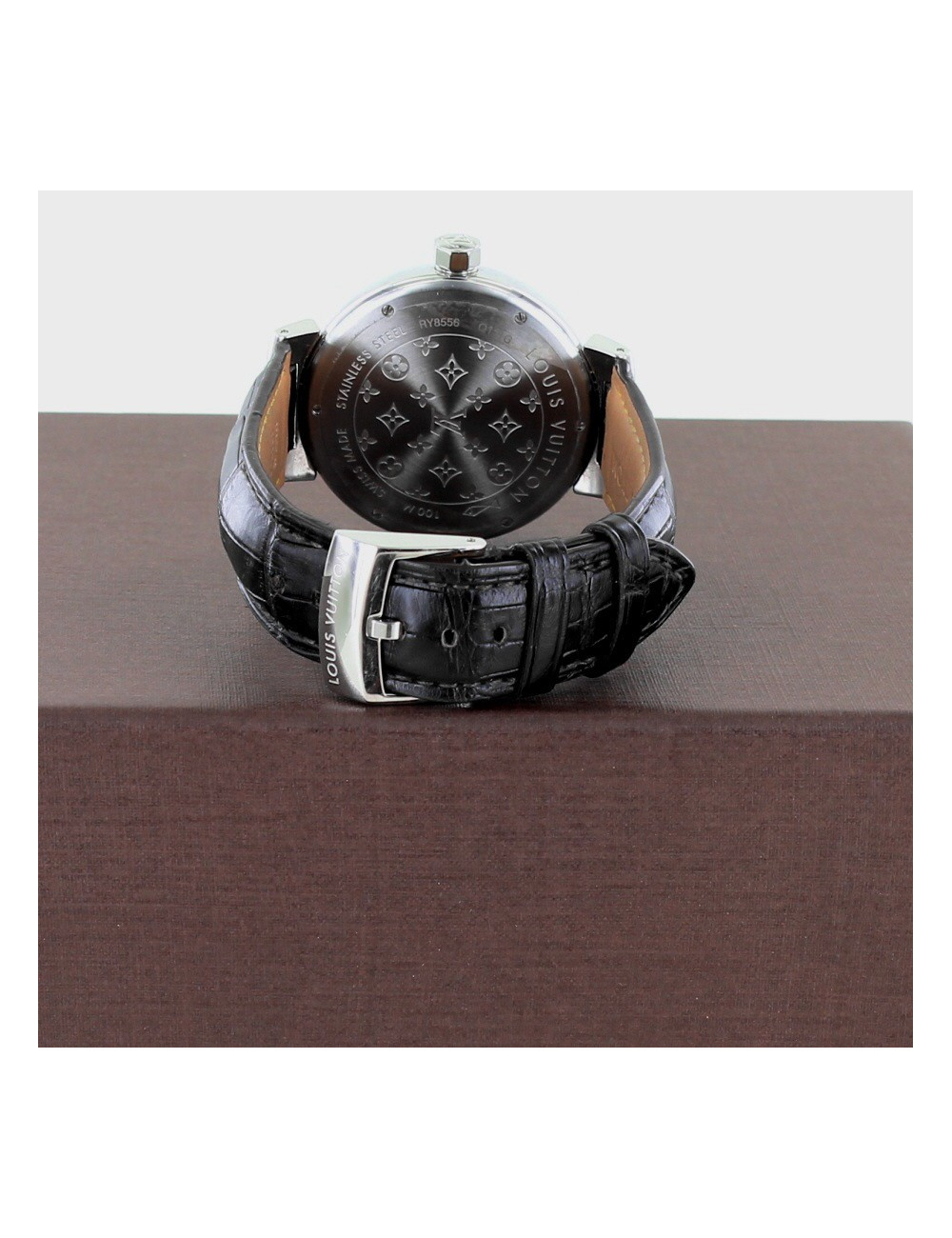 Montre LOUIS VUITTON tambour acier argent