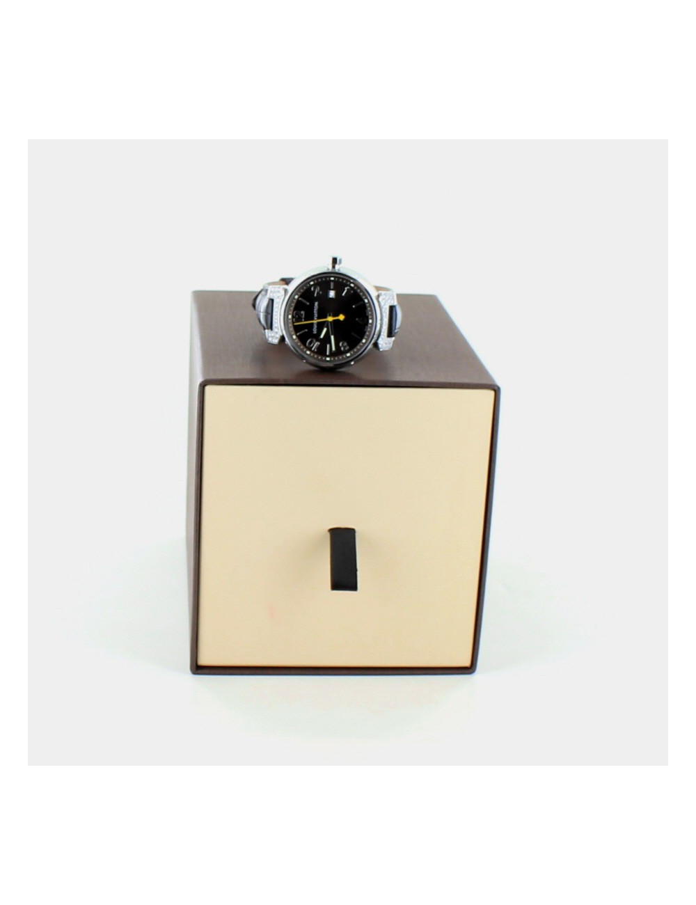 Montre LOUIS VUITTON tambour acier argent