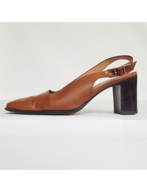Escarpins HERMES marron