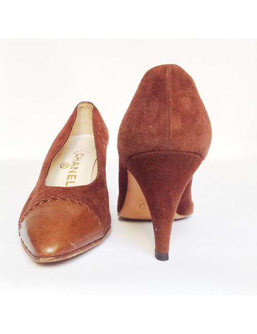 Escarpins CHANEL marron T 37
