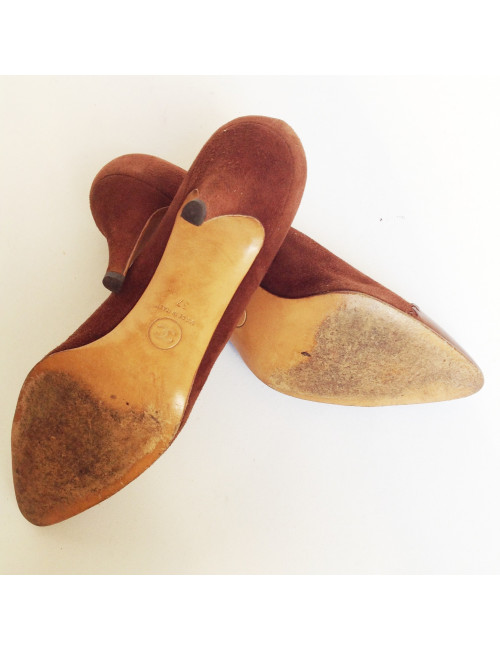 Escarpins CHANEL marron T 37