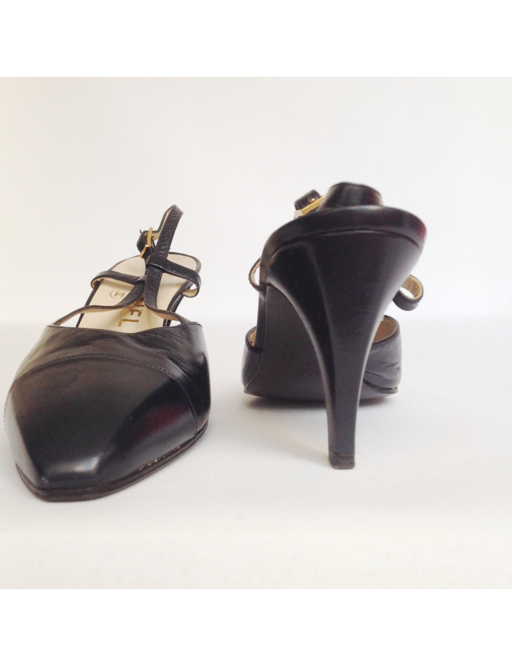 Escarpins CHANEL bleu 