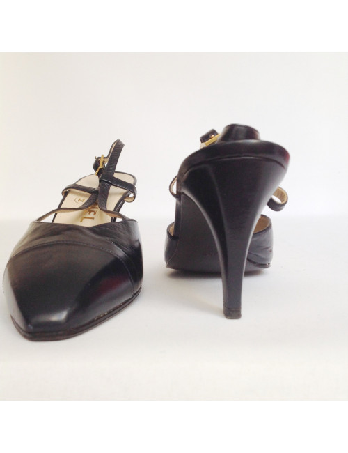 Escarpins CHANEL bleu 