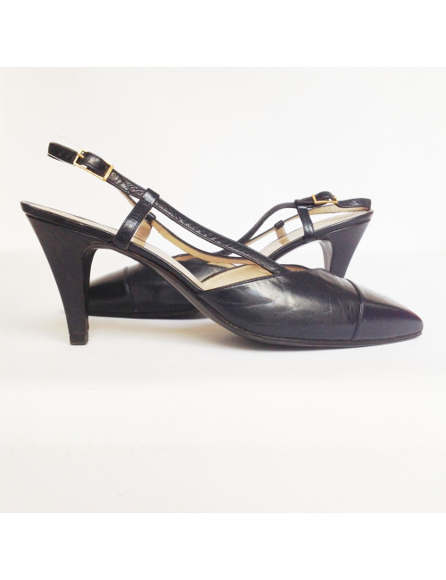 Escarpins CHANEL bleu 