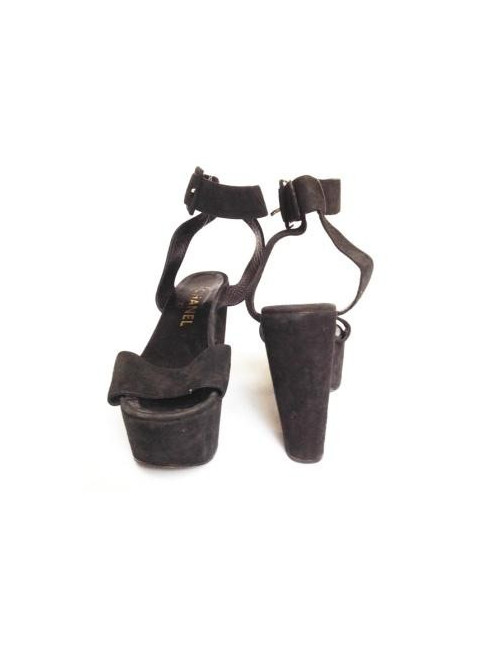 compensées noir CHANEL T 37