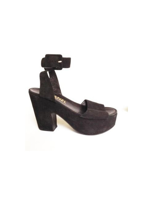 compensées noir CHANEL T 37