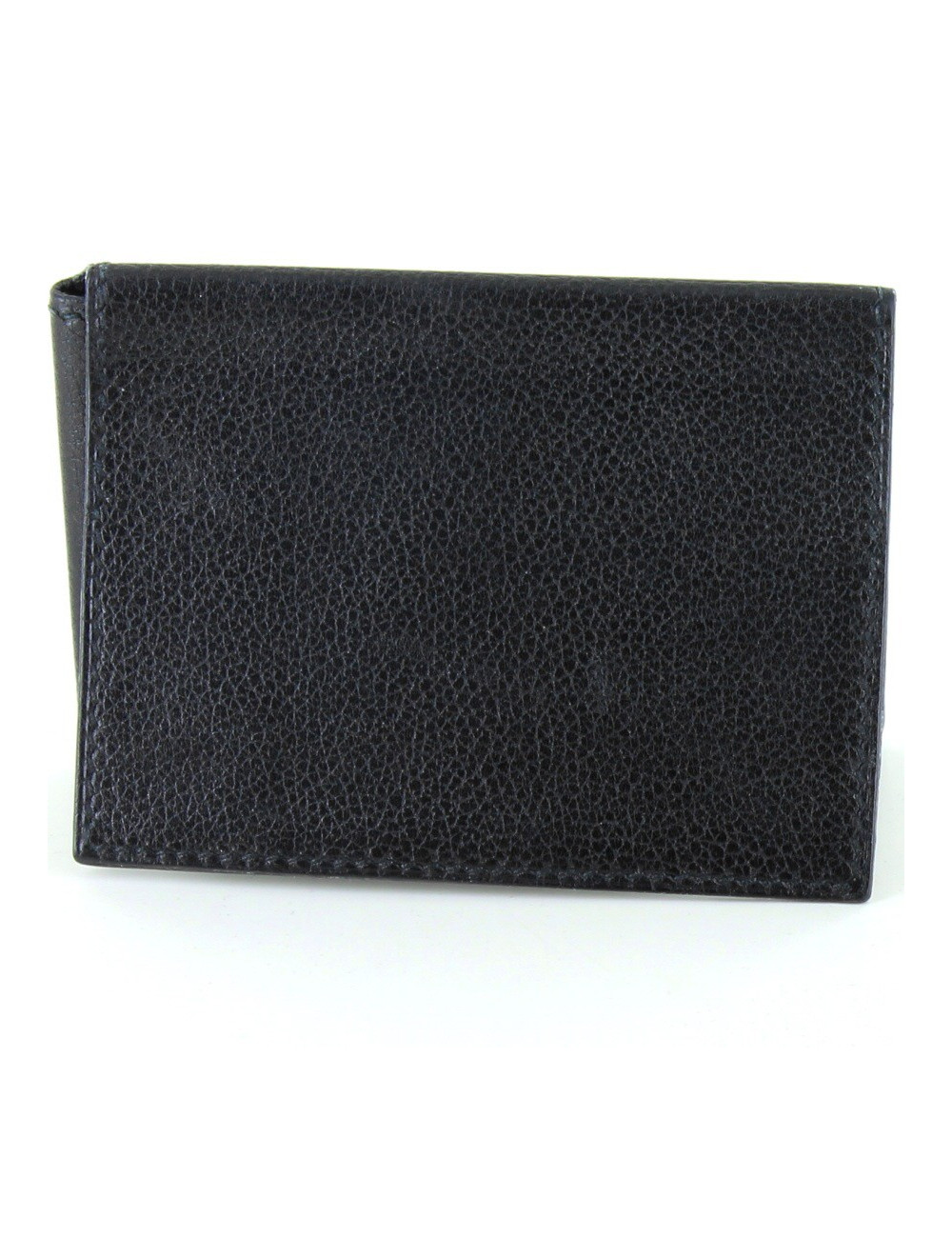 porte-cartes HERMES cuir noir