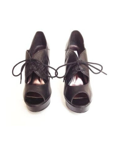 Escarpins STEVE MADEN T 39.5 en cuir noir