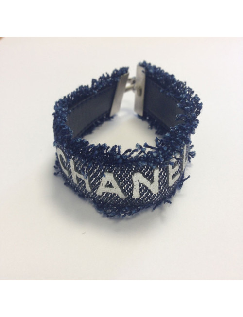 Bracelet tissu bleu CHANEL