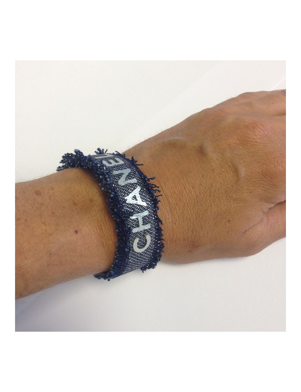 Bracelet tissu bleu CHANEL