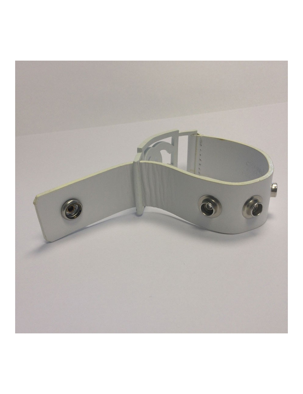 Bracelet CC et cuir blanc CHANEL