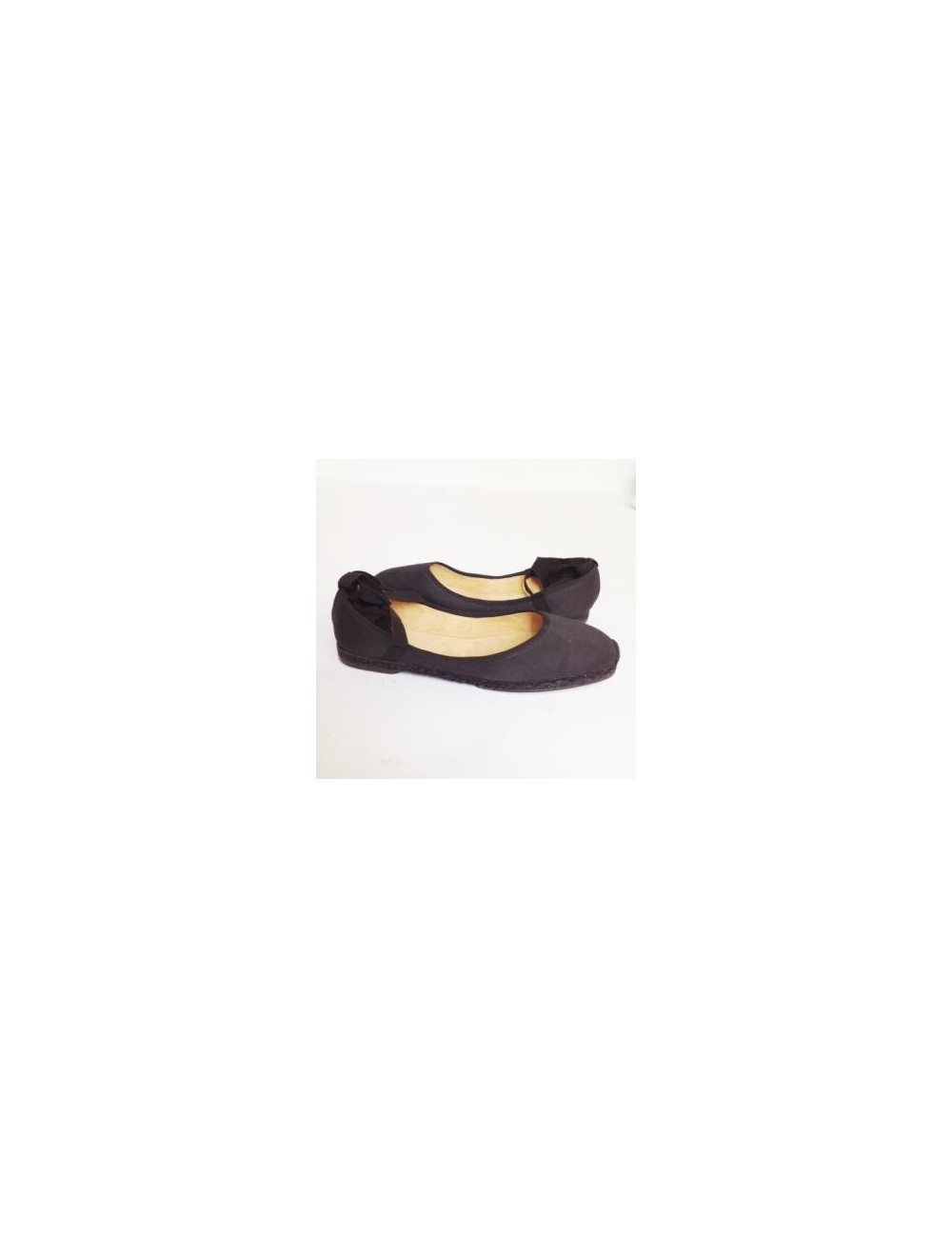 ballerines HERMES t 40 noires en toile 